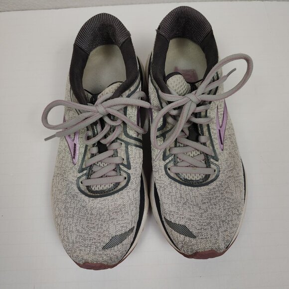 Brooks Adrenaline GTS 20 Running Shoes Womens 6.5 Gray Purple - Picture 3 of 12